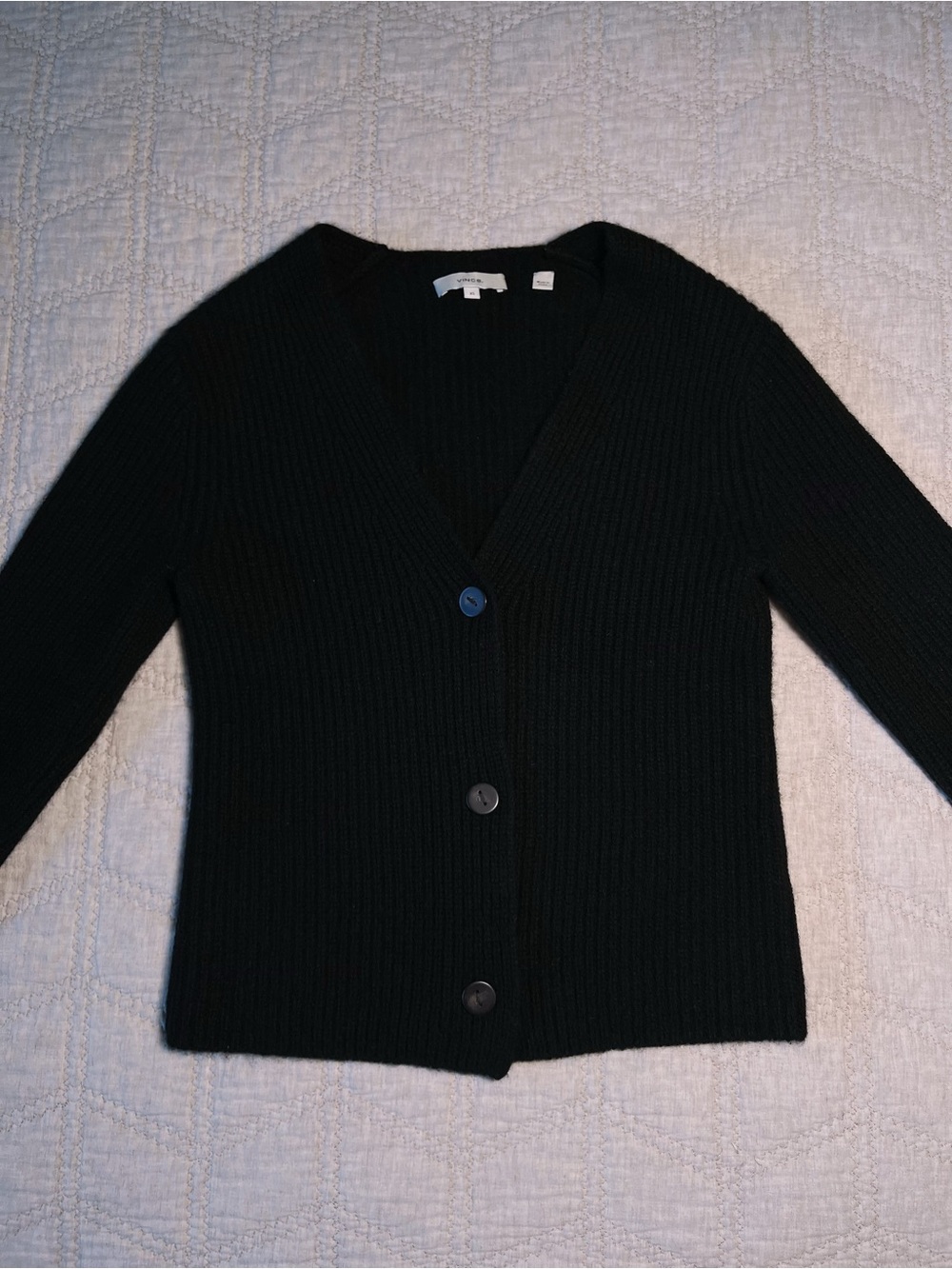 Price Firm Vince 100% Cashmere Black Button Up Sweater Cardigan